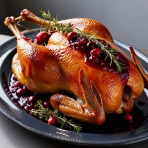 Rich Decadent Flavor – Duck with Cranberry sauce